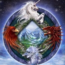 Схема вышивки «сказочные существа»