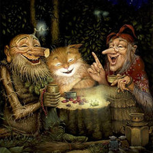 Схема вышивки «сказочные жители»