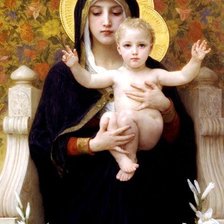 Схема вышивки «Божья Матерь»