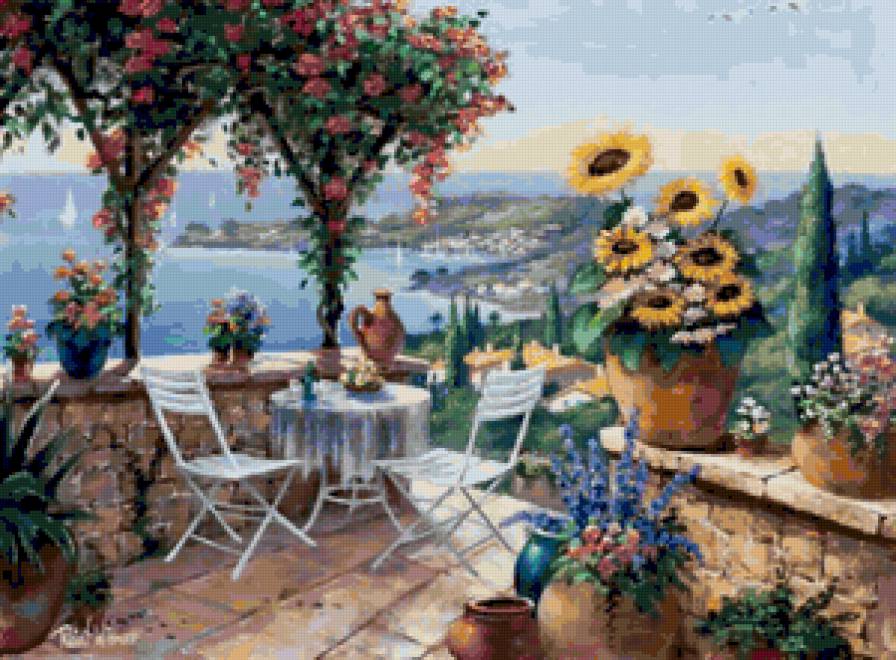 Вид на море - море, пейзаж - предпросмотр