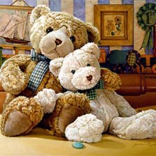 Схема вышивки «Мишки»