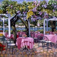 Схема вышивки «Летнее кафе»