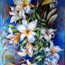 белые лилии