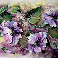 синие цветы