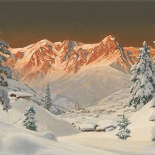 Схема вышивки «В ложбине гор»