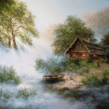 Схема вышивки «Пейзаж»