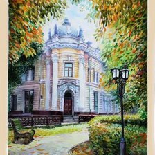 Схема вышивки «Пейзаж»