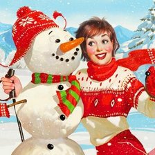 Схема вышивки «рождественские каникулы»