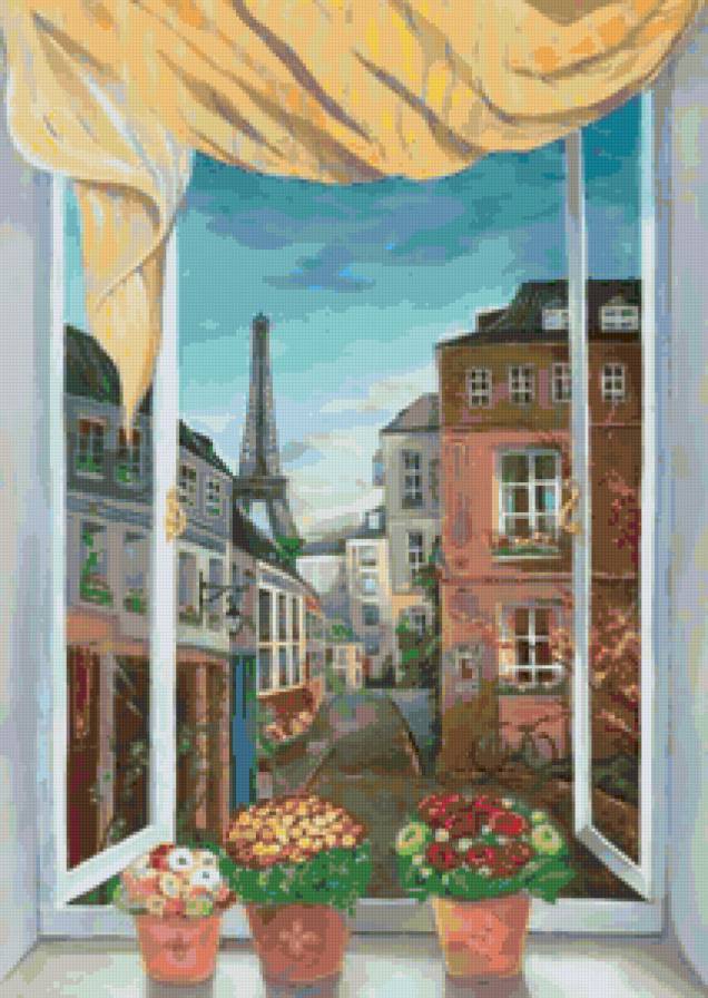 Вид у окна - Париж - предпросмотр