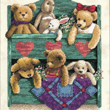 Схема вышивки «мишки»