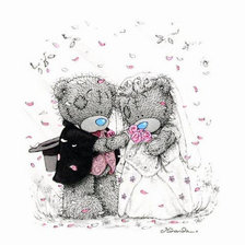 Схема вышивки «Серия "Мишка Тедди" Свадьба»