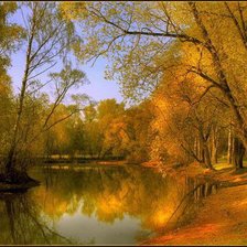 Схема вышивки «Осенняя пора. Очей очарованье.»