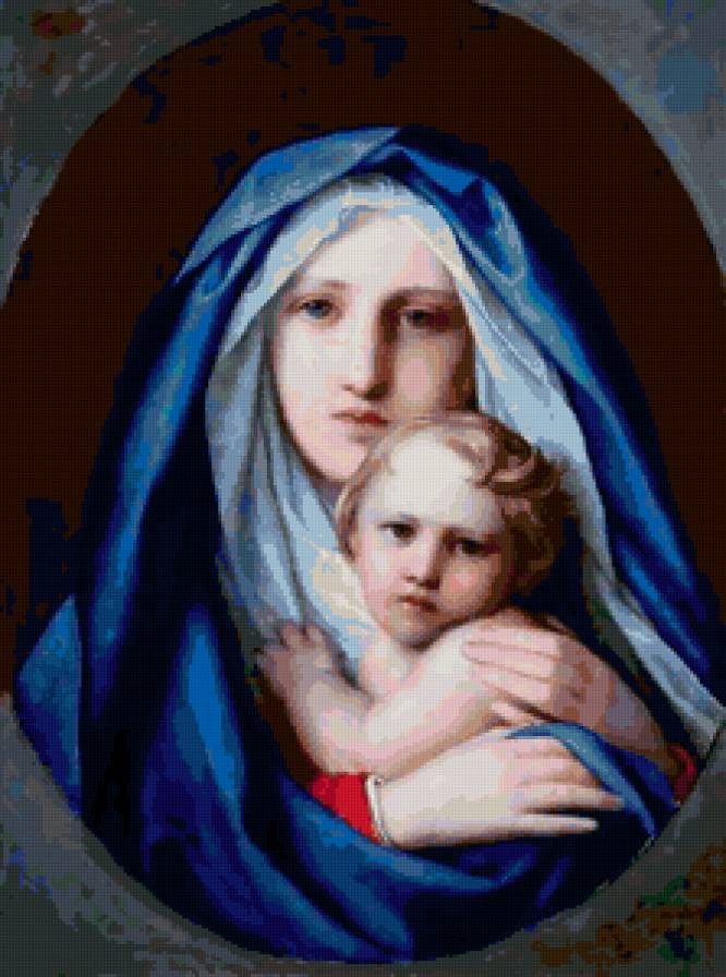 Федор Бруни : Богоматерь с младенцем - искуство, мадонна - предпросмотр