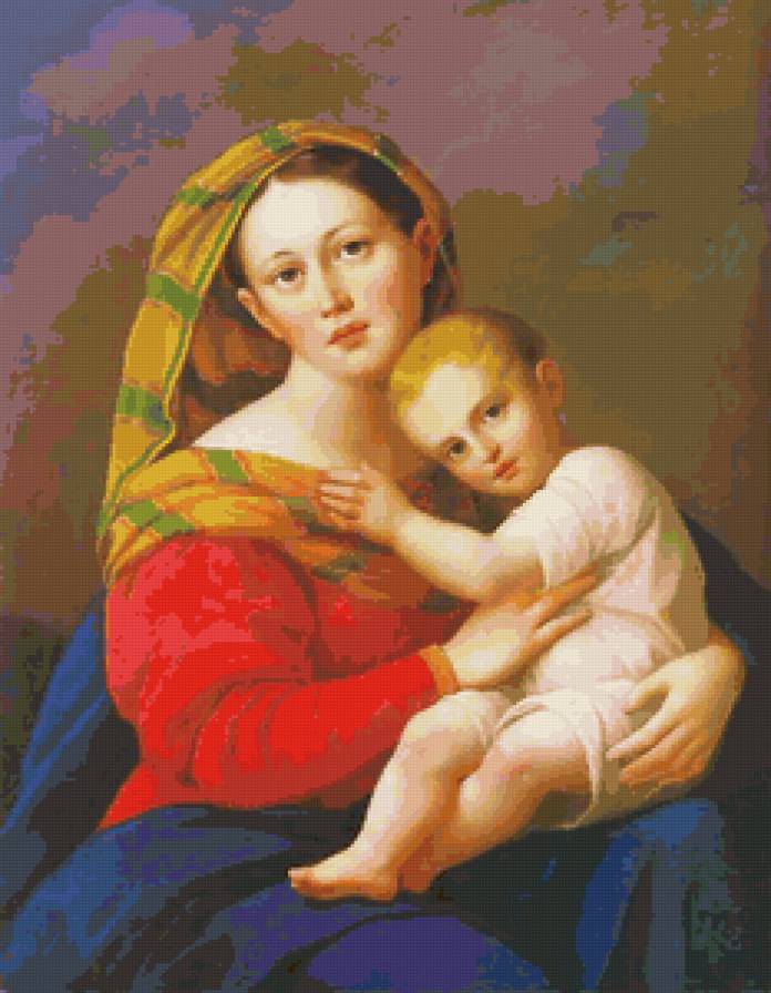 Юзеф Олешкевич : Богоматерь с младенцем - мадонна, искуство - предпросмотр