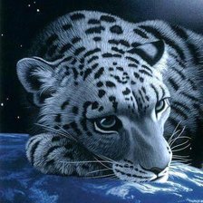 Схема вышивки «Леопард 1»