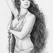 Схема вышивки «Цыганка Ровена»