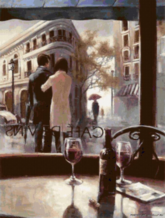 История любви. - кафе, париж, свидание - предпросмотр