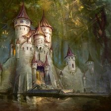 Схема вышивки «дворец эльфов»