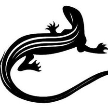 Схема вышивки «Ящерица»