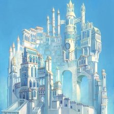 Схема вышивки «Замок снежной королевы»