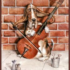 Схема вышивки «Скрипач»