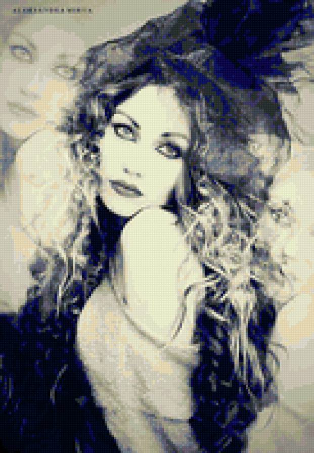 девушка - девушка, красиво, монохром - предпросмотр