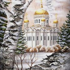 Схема вышивки «Храм»