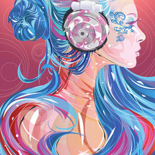 Схема вышивки «Девушка»