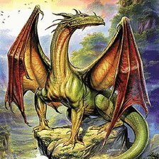 Схема вышивки «дракон»