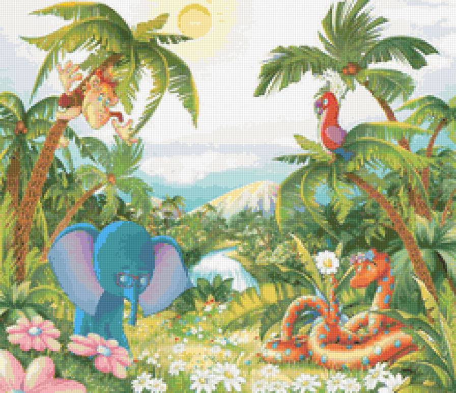 38 попугаев - открытка, животные, мультяшки - предпросмотр