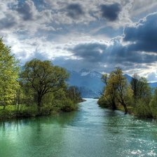 Схема вышивки «Пейзаж»