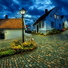 Схема вышивки «Дом, улица, фонарь...»