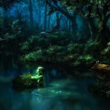 Схема вышивки «Лесная нимфа»