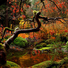 Схема вышивки «Серия "Осень" Японский парк»