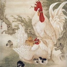 Схема вышивки «петух»