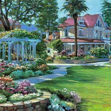 Схема вышивки «Дом»