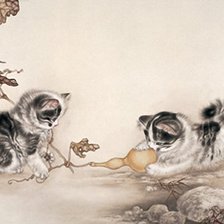 Схема вышивки «кошки»