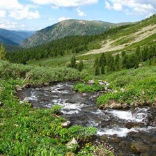 Схема вышивки «река»