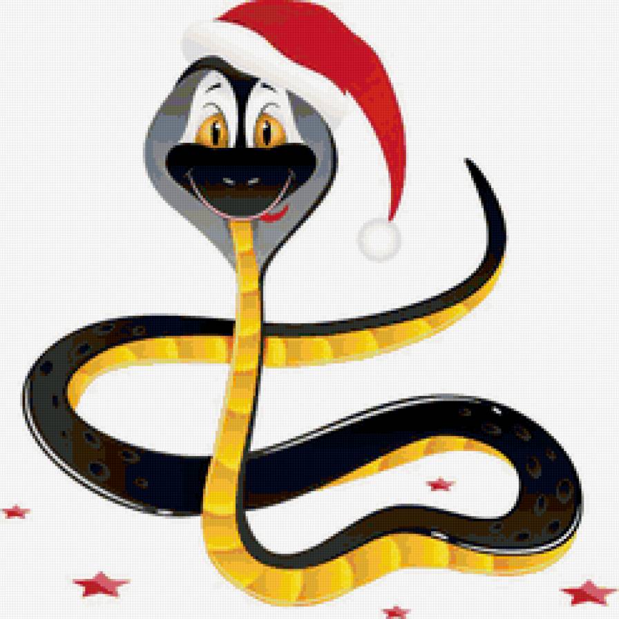 год змеи - змея, зима - предпросмотр