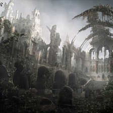 Схема вышивки «руины»