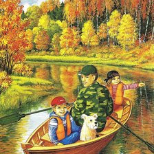 Схема вышивки «Золотая осень»