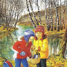 Схема вышивки «Золотая осень»