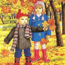 Схема вышивки «Золотая осень»