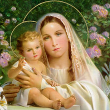 Схема вышивки «Мадонна»