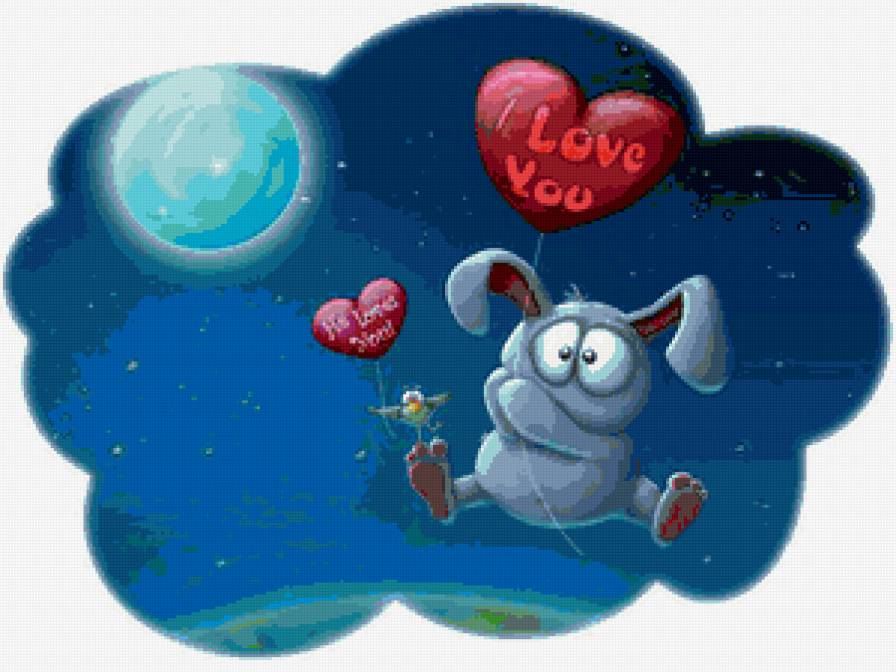 №141752 - мульты, любовь, животные, подушка, детское, картина - предпросмотр