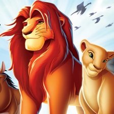 Схема вышивки «Король лев»