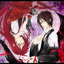 Схема вышивки «Грелль и Себастьян»