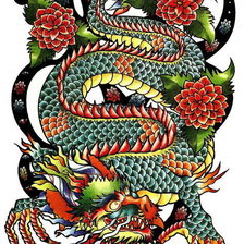 Схема вышивки «Дракон»