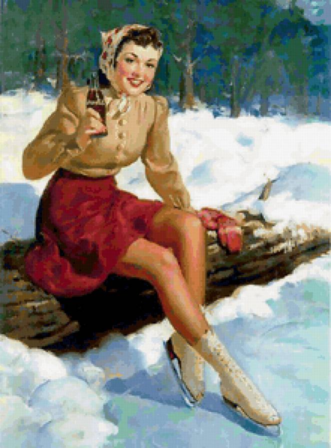 ""2222"" - каток, девушка, женщина, зима - предпросмотр