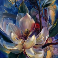 Схема вышивки «Магнолия.»